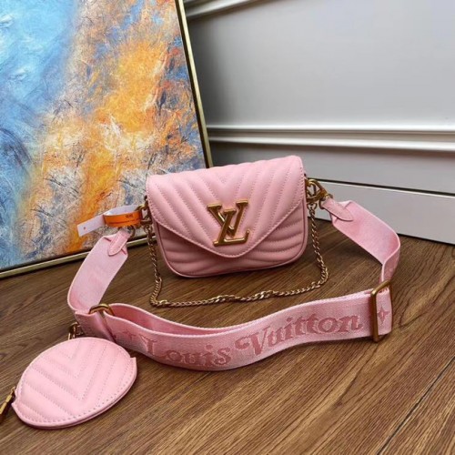Louis Vuitton Original NEW WAVE MULTI-POCHETTE M56461 Bailarina rosa