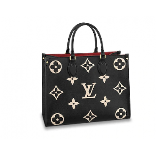 Bolso tote mediano Louis Vuitton Original Onthego M45495 negro
