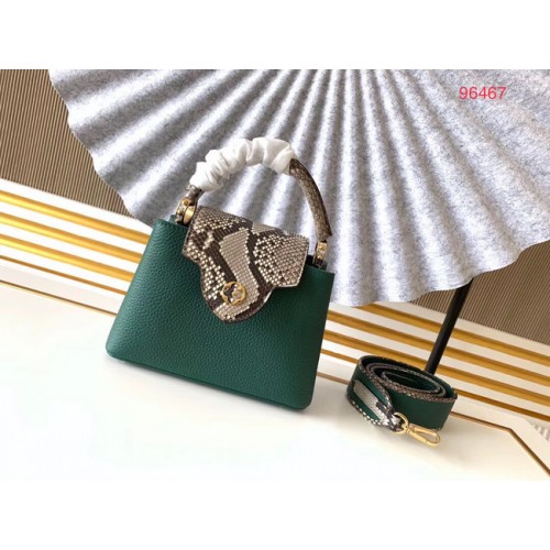 Louis Vuitton Original Taurillon cuero CAPUCINES BB M95509 verde