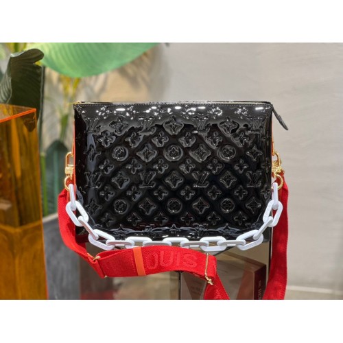 Louis Vuitton Original charol COJÍN MM M20369 Negro