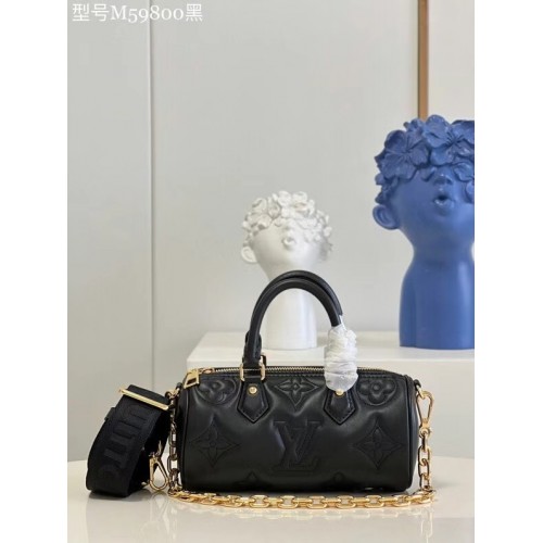 Louis Vuitton PAPILLON BB M59827 negro