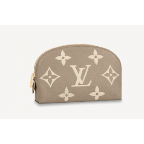 Louis Vuitton POCHETTE COSMETIQUE PM M59086 Gris paloma y crema