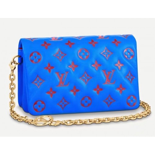 Louis Vuitton POCHETTE COJÍN M80742 azul