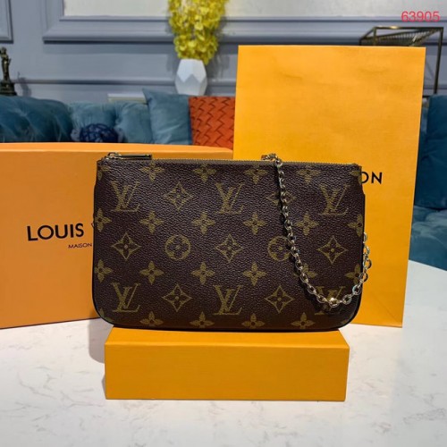 Louis Vuitton POCHETTE DOBLE CREMALLERA Bolso con cadena M63905