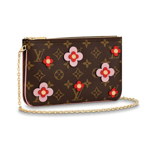 Louis Vuitton POCHETTE DOBLE CREMALLERA M63905 Rosa Bailarina Rosa