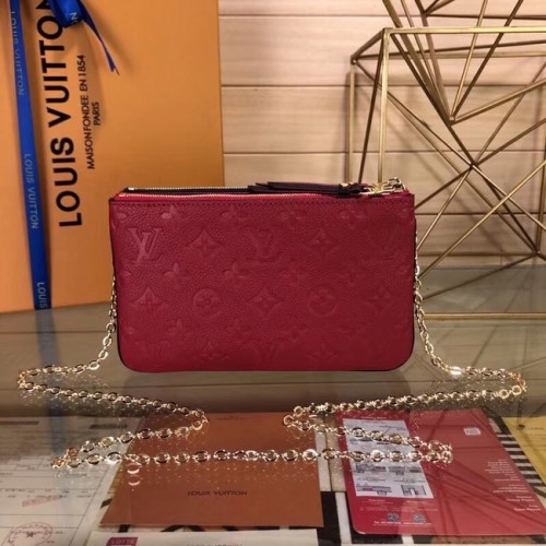Louis Vuitton POCHETTE DOBLE CREMALLERA M63919 rojo