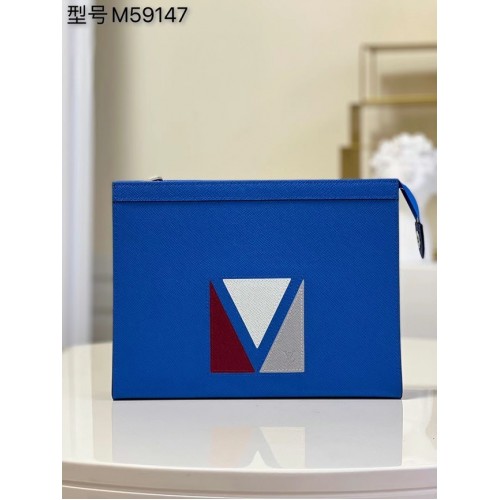 Louis Vuitton POCHETTE VOYAGE M59147 azul