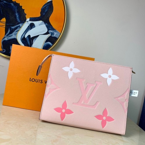 Louis Vuitton POCHETTE VOYAGE MM M80504 Rosa Azafrán