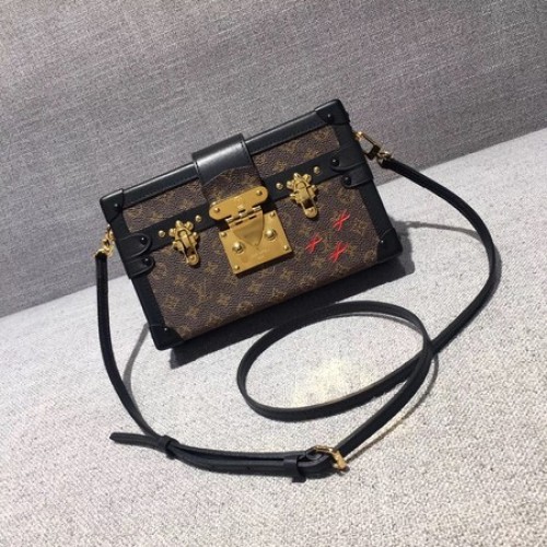 Bolso de lona Louis Vuitton Petite Malle Monogram M44154