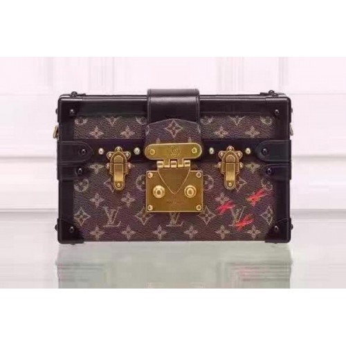 Bolso de lona Louis Vuitton Petite Malle Monogram M86286
