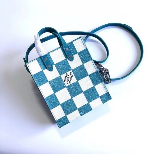 Louis Vuitton SAC PLAT XS N60479 azul