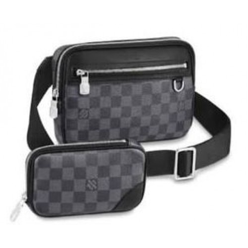 Bolso Louis Vuitton Scott Messenger Damier Grafito Lona M63259 Negro