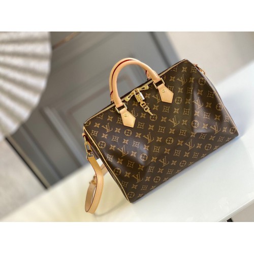 Louis Vuitton Speedy 35 Bolso bandolera de cuero original M40392