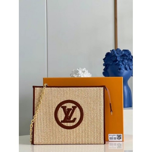 Louis Vuitton NECESER CON CADENA M81366 Marrón Caramelo