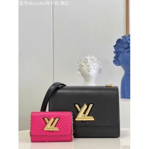 Louis Vuitton TWIST PM M59886 Negro / Fucsia