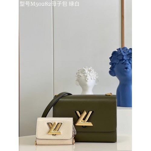 Louis Vuitton TWIST PM M59886 Kaki Cuarzo Blanco