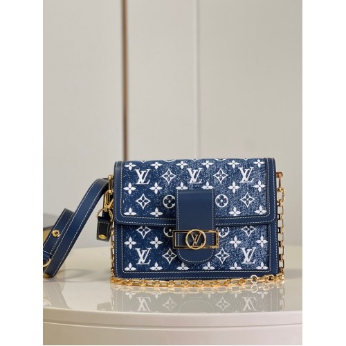 Louis Vuitton denim POCHETTE VOYAGE M59631 azul