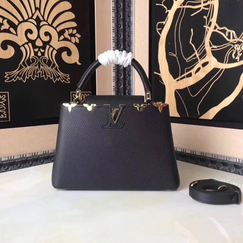 Louis Vuitton Original Elegant Capucines BB Bolsos M94517 negro