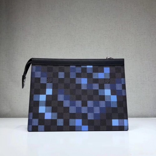 Louis Vuitton POCHETTE VOYAGE MM N41696 azul original