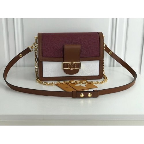 Louis Vuitton original SAINT SULPICE PM M44391 Rojo con blanco