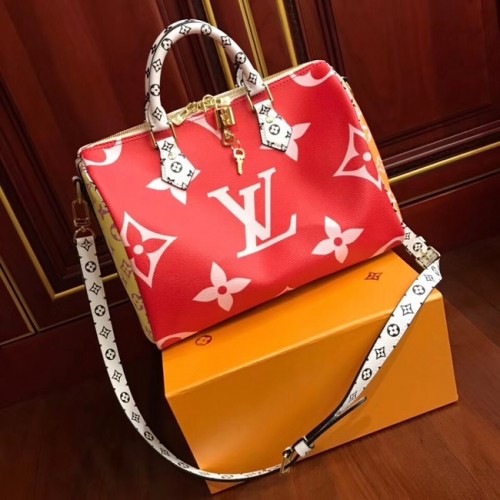 Louis Vuitton original SPEEDY 30 BANDOULIERE M40391 rojo