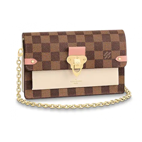 Louis Vuitton original VAVIN CHAIN WALLET N60237 Crema