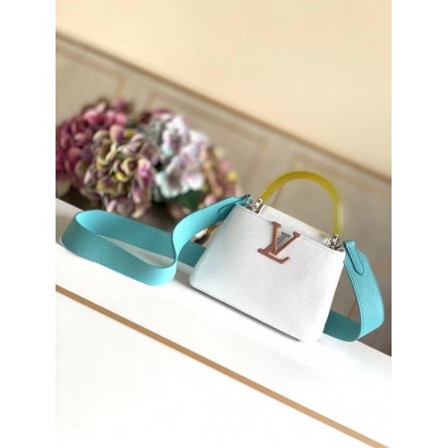 LOUIS VUITTON CAPUCINES MINI M56072 BLANCO