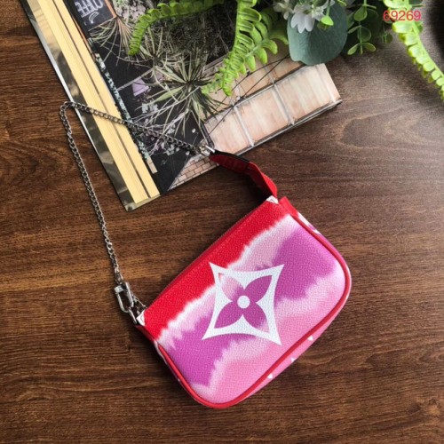 Louis vuitton ESCALE POCHETTE ACCESSOIRES Mini clutch bag M69269 rojo