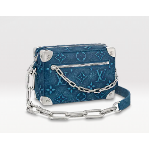 Louis vuitton MINI SOFT TRUNK M21368 Azul vaquero
