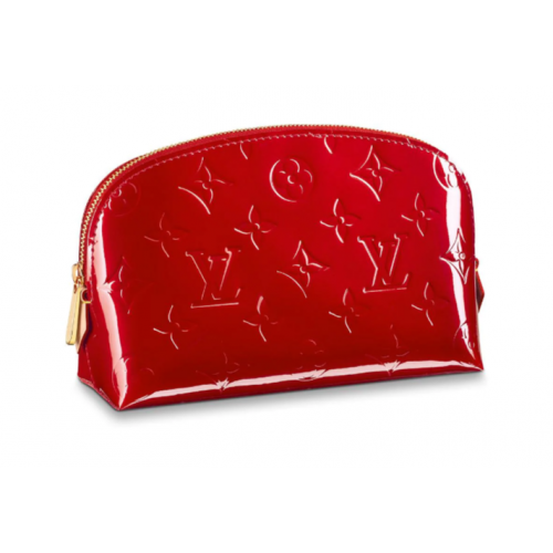 Louis vuitton Monogram Vernis Leather COSMETIC POUCH M90172 rojo