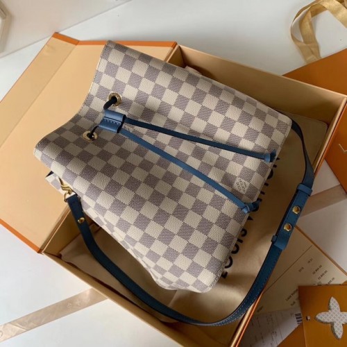 Louis vuitton original Damier Azur NEONOE N44022 azul