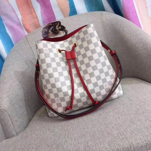 Louis vuitton original Damier Azur NEONOE N44022 rojo