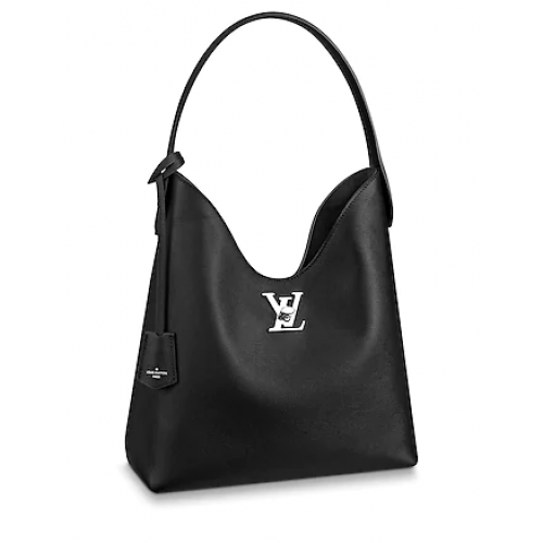 Louis vuitton original LOCKME HOBO M52776 Negro