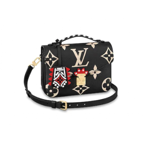 Louis vuitton Original Louis Vuitton POCHETTE CRAFTY METIS M45384 negro