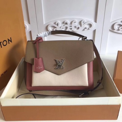 Louis vuitton original MY LOCKME M54849 Galet&blanco