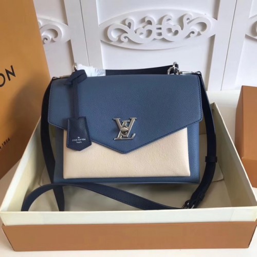 Louis vuitton original MY LOCKME M54849 azul y blanco