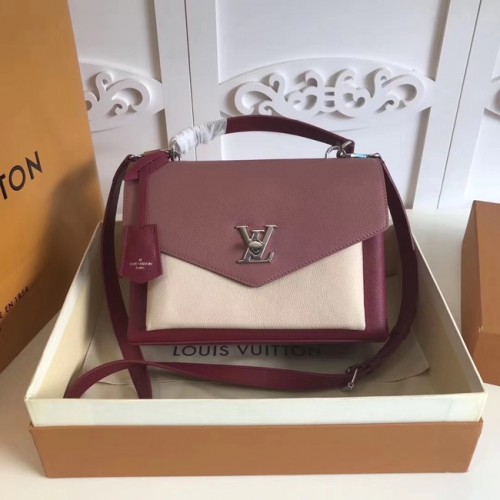 Louis vuitton original MY LOCKME M54849 rosa y blanco