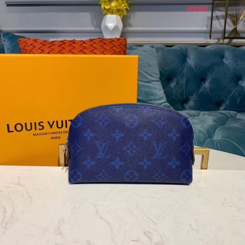 Louis vuitton original Monogram COSMETIC POUCH PM M52030 azul