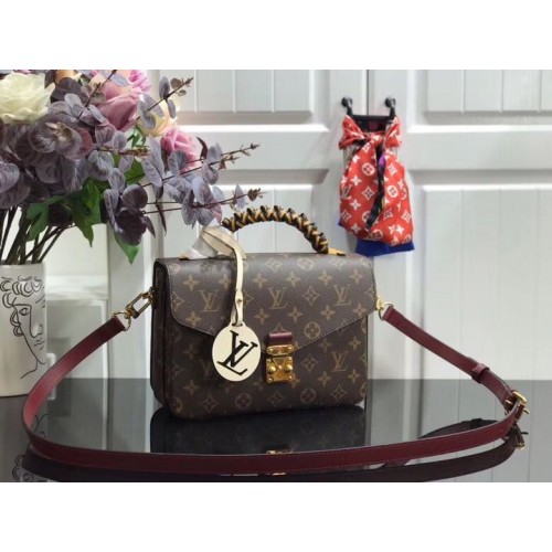 Louis vuitton original Monogram Canvas POCHETTE METIS M43984 Vino