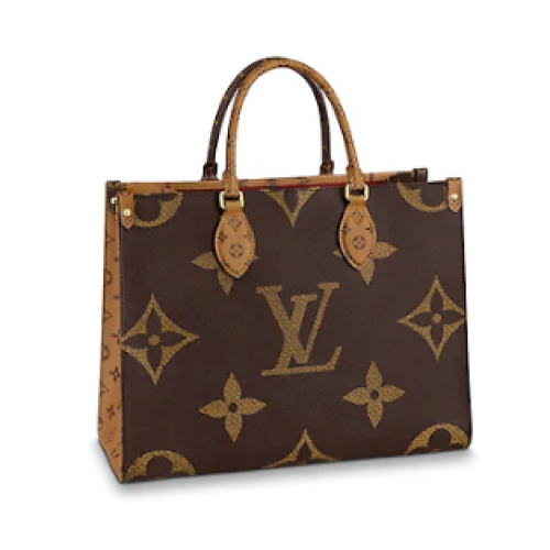 Louis vuitton original ONTHEGO Monogram Reverse Bolso tote mediano M45321
