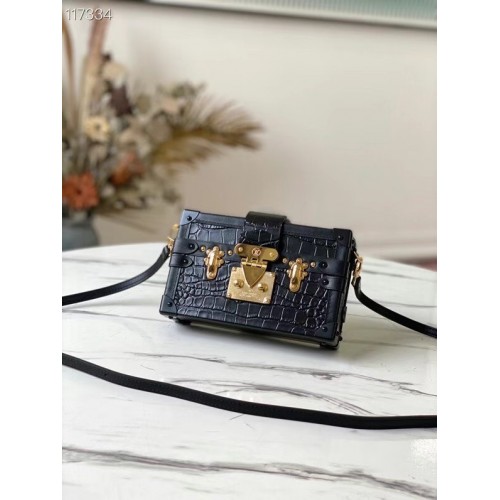 Louis vuitton original PETITE MALLE N92049 negro