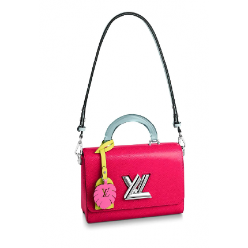 Bolso tote mediano TWIST original de Louis vuitton M56132 Rosa