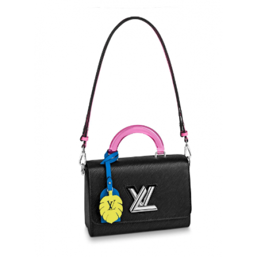 Bolso tote mediano TWIST original de Louis vuitton M56132 negro