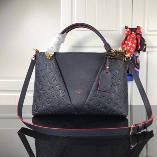 Louis vuitton original V TOTE BB M44397 Azul marino