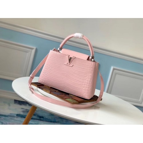 Louis vuitton cocodrilo original CAPUCINES PM M53665 Eau de Rose