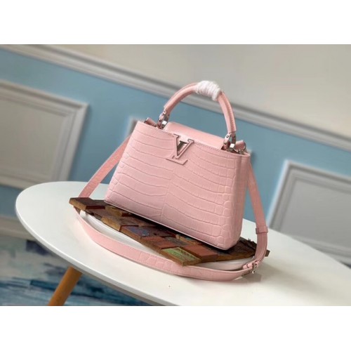 Louis vuitton cocodrilo original CAPUCINES PM M94587 Eau de Rose