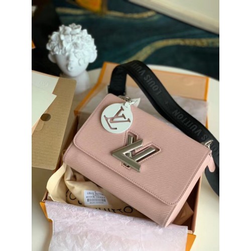 Cuero epi original louis vuitton TWIST M50280 rosa