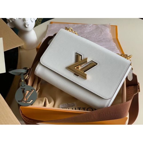 Cuero epi original louis vuitton TWIST M50280 blanco