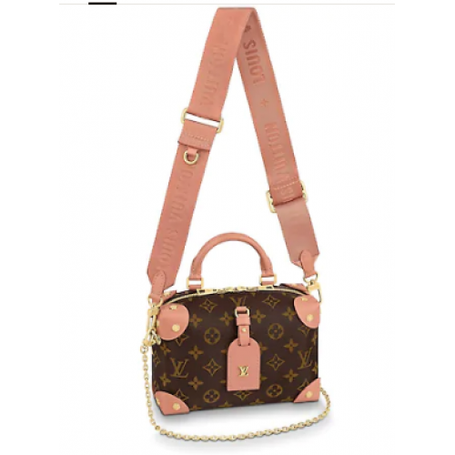Cuero original louis vuitton PETITE MALLE SOUPLE M45531 Melocotón