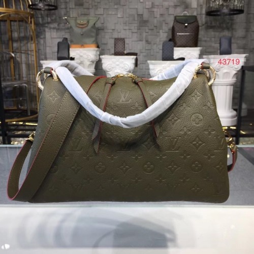Mongrama original de Louis vuitton impreso PONTHIEU PM M43721 Caqui